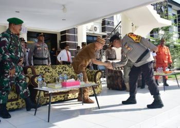 Apel Operasi Keselamatan Otanaha 2025 Digelar, Bupati Saipul Mbuinga Apresiasi Langkah Polres Pohuwato