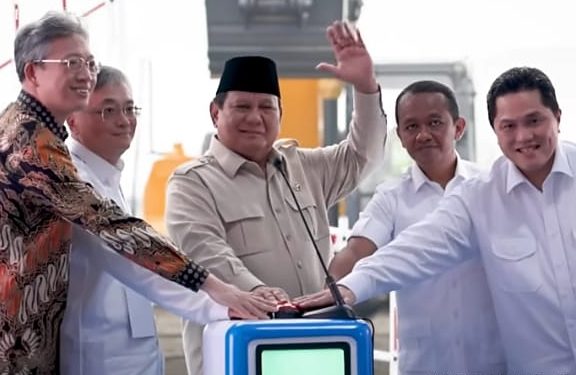 Prabowo Resmikan Proyek Baterai EV Terbesar se-Asia, Nilainya Capai Rp96 Triliun