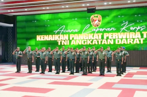 23 Pati TNI AD Naik Pangkat, Jenderal Maruli: Ini Amanah dan Tanggung Jawab