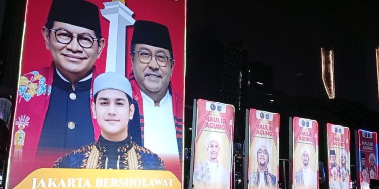 Ribuan Jemaah Padati Monas, Gubernur Pramono dan Rano Karno Hadiri ‘Jakarta Bersholawat’